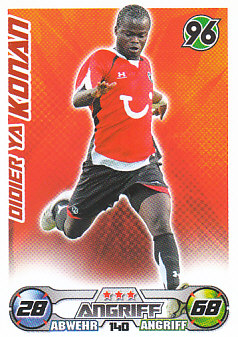 Didier Ya Konan Hannover 96 2009/10 Topps MA Bundesliga #140